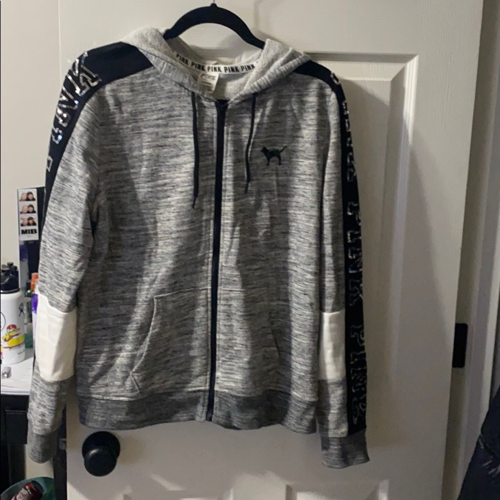 Women’s VS PINK zip-up sweatshirt